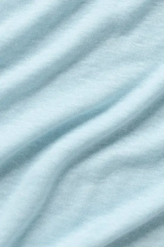 Jersey de lino «Coastal» de manga larga - Azul mar