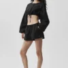 Pantalones cortos de algodón High-Waist «Real Deal» - Negro
