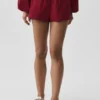 Pantalones cortos de algodón High-Waist «Real Deal» - Rojo «Summer Romance»