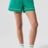 Pantalones cortos de atletismo Motivate - Verde abeto/Blanco