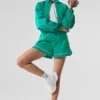 Pantalones cortos de atletismo Motivate - Verde abeto/Blanco