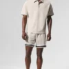 Pantalones cortos de baloncesto de malla Key de 7" - Color hueso