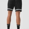 Pantalones cortos de baloncesto de malla «Key» de 7" - Negro