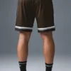 Pantalones cortos de baloncesto «Key Mesh» de 7" - Espresso