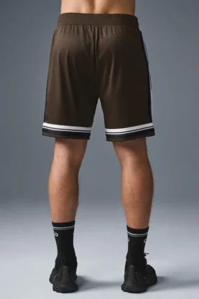 Pantalones cortos de baloncesto «Key Mesh» de 7″ – Espresso