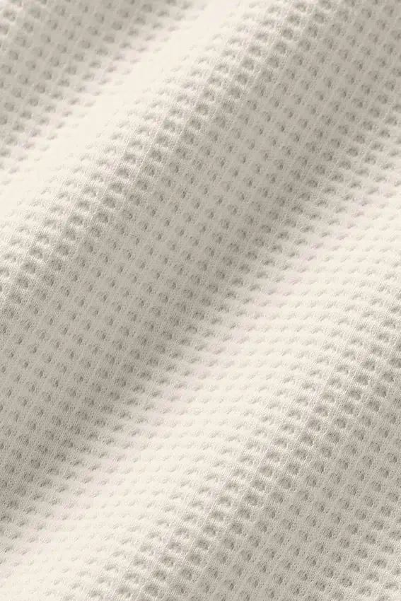 Pantalones cortos de chándal de punto waffle de 7" - Color hueso