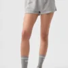 Pantalones cortos de chándal discretos — Gris jaspeado deportivo