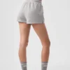 Pantalones cortos de chándal discretos — Gris jaspeado deportivo