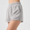 Pantalones cortos de chándal discretos — Gris jaspeado deportivo
