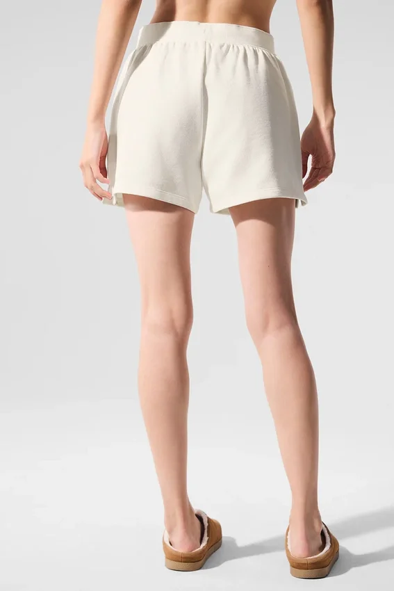 Pantalones cortos de chándal Low Key — Marfil