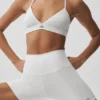 Pantalones cortos de ciclista High-Waist con estampado Airbrush de 5" - Blanco