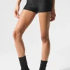 Pantalones cortos de cintura alta de la línea High-Waist Airlift — Negro
