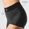 Pantalones cortos de cintura alta de la línea High-Waist Airlift — Negro