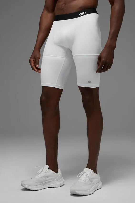 Pantalones cortos de compresión Flight de 9" - Blanco