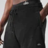 Pantalones cortos de felpa costera de 7" — Negro