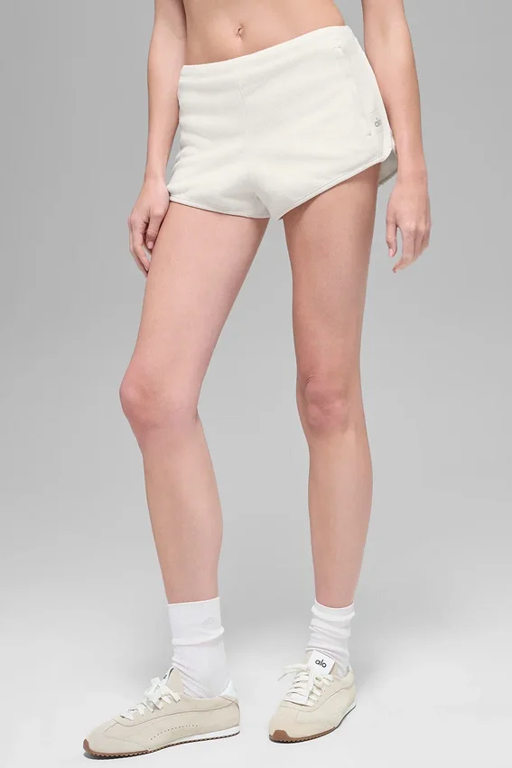 Pantalones cortos de forro polar Retreat - Marfil