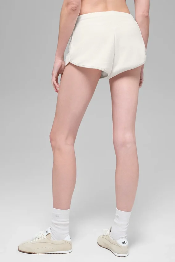 Pantalones cortos de forro polar Retreat - Marfil
