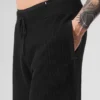 Pantalones cortos de punto abierto - Negro