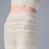 Pantalones cortos de punto High-Waist «Sport Play» - Marfil/Alabastro