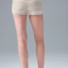 Pantalones cortos de punto High-Waist «Sport Play» - Marfil/Alabastro