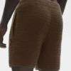 Pantalones cortos de punto recto de 5" - Espresso