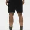 Pantalones cortos de punto recto de 5" - Negro