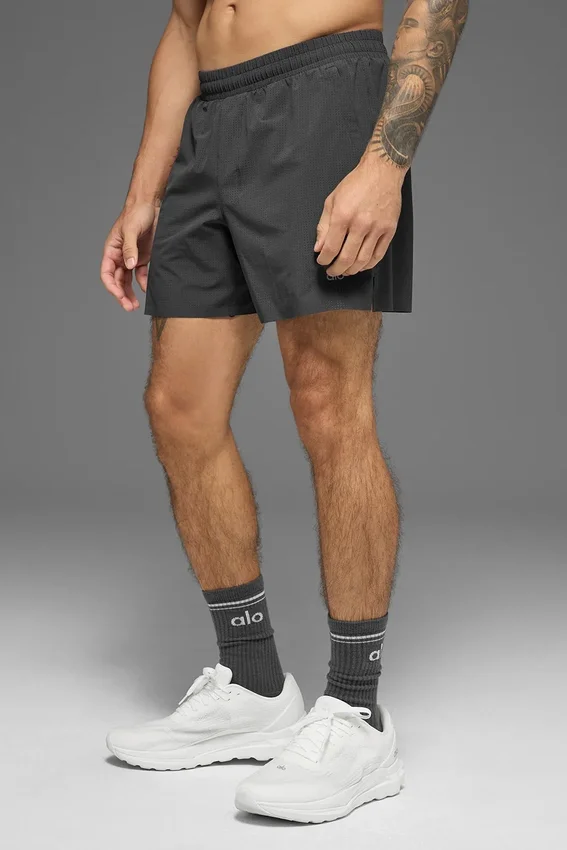 Pantalones cortos de running Traction de 5" - Antracita