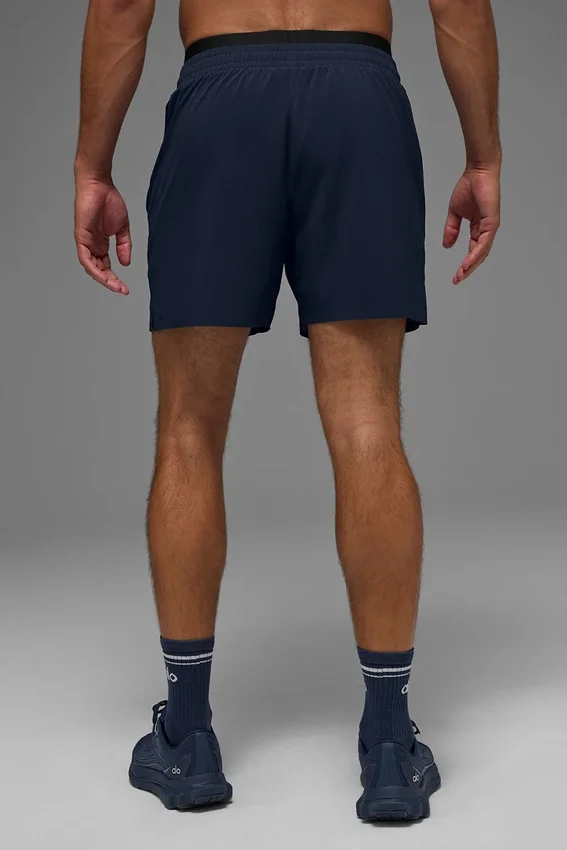 Pantalones cortos de running Traction de 5" - Azul marino