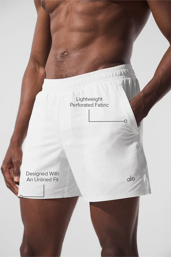 Pantalones cortos de running Traction de 5" - Blanco