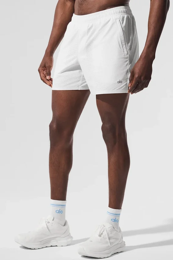 Pantalones cortos de running Traction de 5" - Blanco