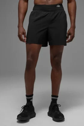 Pantalones cortos de running Traction de 5" - Negro