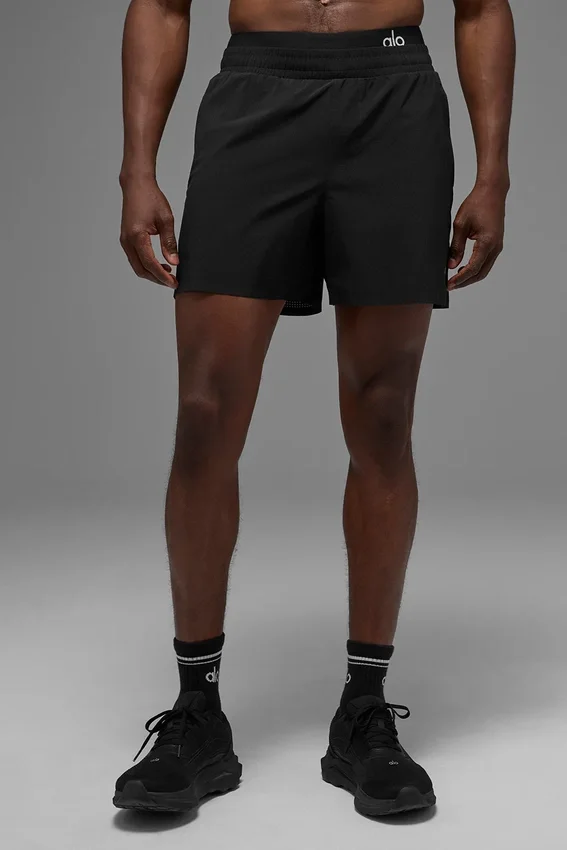 Pantalones cortos de running Traction de 5" - Negro
