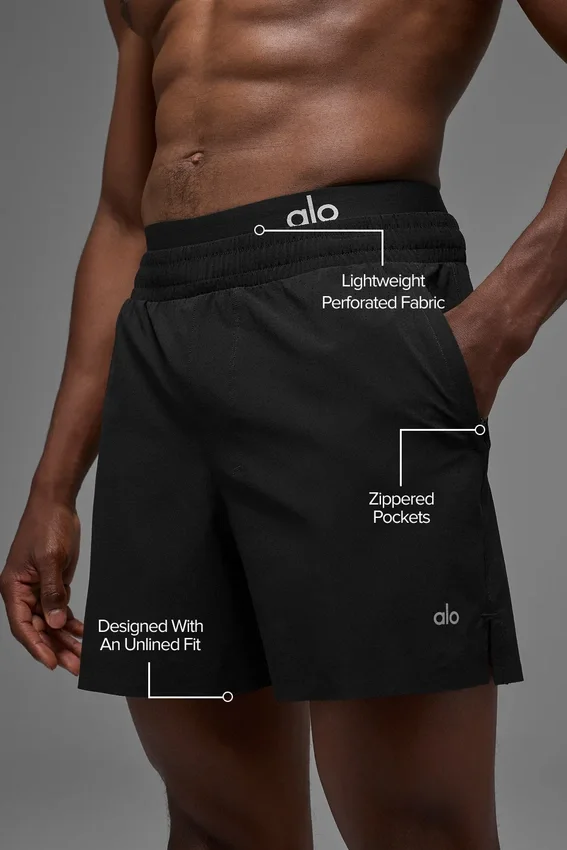 Pantalones cortos de running Traction de 5" - Negro