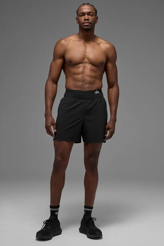 Pantalones cortos de running Traction de 5" - Negro