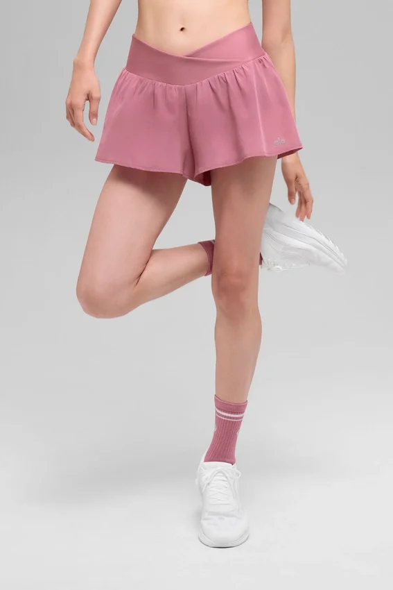 Pantalones cortos de running V-Cute - Rosa silvestre