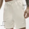 Pantalones cortos de satén Horizon de 7" - Color hueso