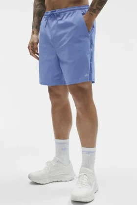 Pantalones cortos de surf High Tide de 7″ – Azul Provenza