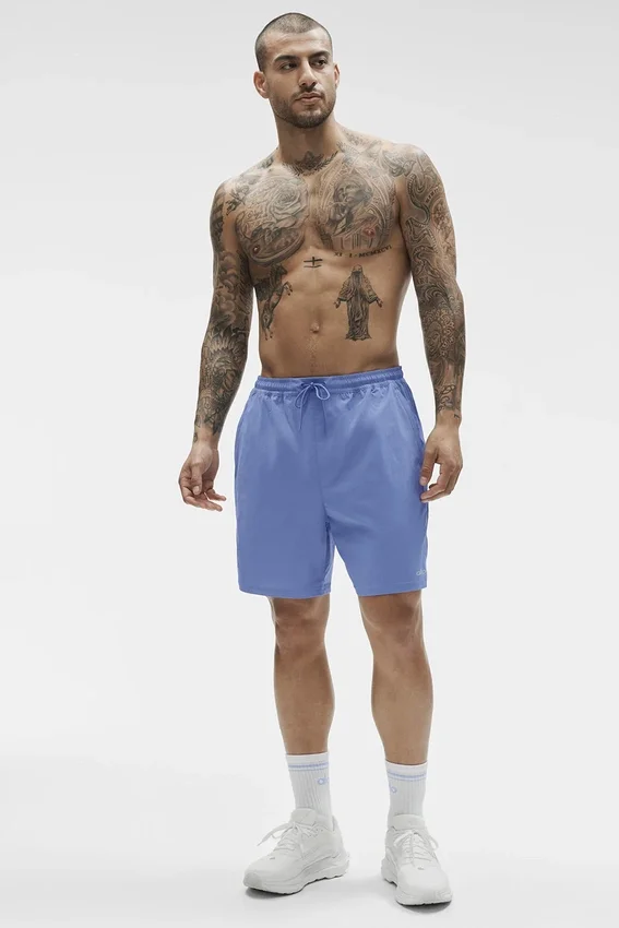 Pantalones cortos de surf High Tide de 7" - Azul Provenza