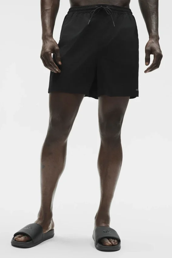 Pantalones cortos de surf High Tide de 7" - Negro
