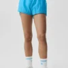 Pantalones cortos de talle medio «Go Time» — Azul celeste