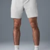 Pantalones cortos deportivos Conquer React de 7" - Gris jaspeado deportivo