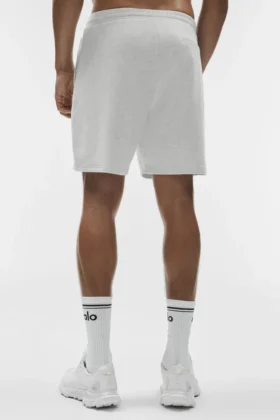 Pantalones cortos Double Take de 7″ – Blanco jaspeado
