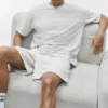 Pantalones cortos Double Take de 7" - Blanco jaspeado