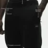 Pantalones cortos «Ever Soft» de algodón y cachemira de 7" — Negro