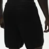 Pantalones cortos «Ever Soft» de algodón y cachemira de 7" — Negro