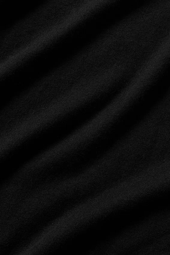 Pantalones cortos «Ever Soft» de algodón y cachemira de 7" — Negro