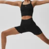 Pantalones cortos «Favorite» de 5" sin costuras y con tejido acanalado - Negro