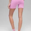 Pantalones cortos «Favorite» de 5" sin costuras y con tejido acanalado - Rosa Candy Heart