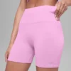 Pantalones cortos «Favorite» de 5" sin costuras y con tejido acanalado - Rosa Candy Heart