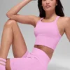 Pantalones cortos «Favorite» de 5" sin costuras y con tejido acanalado - Rosa Candy Heart
